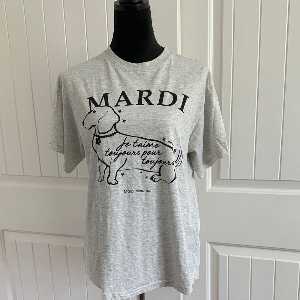 Light Gray Graphic Short Sleeve Tee